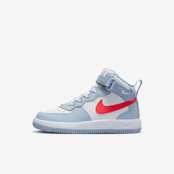 Boys Air Force 1 Mid Top Shoes. Nike AT